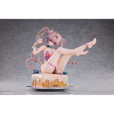 Original Character PVC Statue 1/6 Sweet Cat Illustration by Tuzhate Deluxe Edition 20cm - Scale Statue - Hobby Sakura - Hobby Figures UK