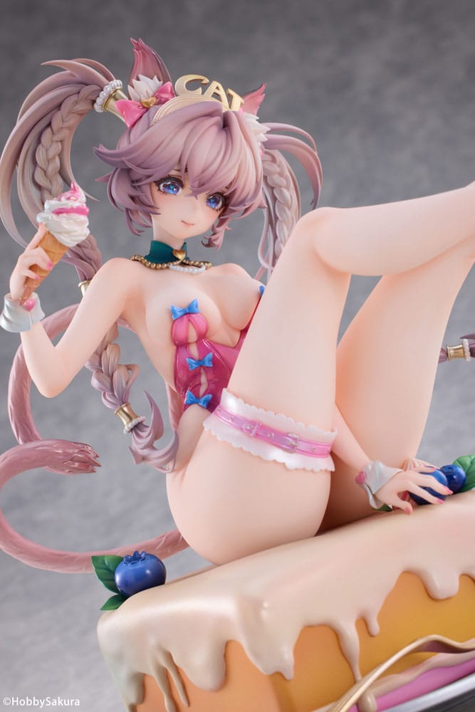 Original Character PVC Statue 1/6 Sweet Cat Illustration by Tuzhate Deluxe Edition 20cm - Scale Statue - Hobby Sakura - Hobby Figures UK