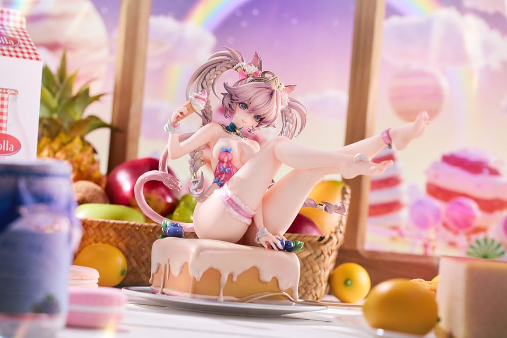 Original Character PVC Statue 1/6 Sweet Cat Illustration by Tuzhate Deluxe Edition 20cm - Scale Statue - Hobby Sakura - Hobby Figures UK