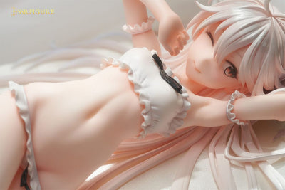 Original Character PVC Statue 1/7 Wakening White Haired-Chan Illustration by Hayashi Kewi 11cm - Scale Statue - Luminous Box - Hobby Figures UK