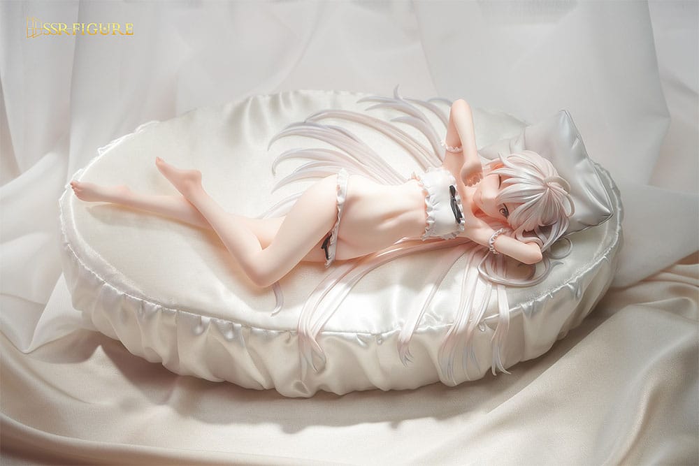 Original Character PVC Statue 1/7 Wakening White Haired-Chan Illustration by Hayashi Kewi 11cm - Scale Statue - Luminous Box - Hobby Figures UK