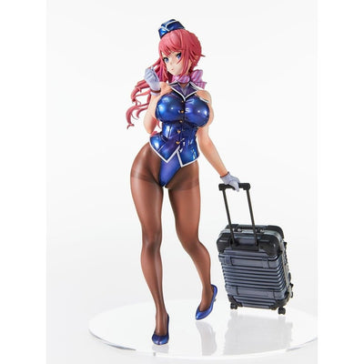 Original Character PVC Statue Tight na Oshigoto Work 3: Cabin Attendant Aya Saionji Antenna Shop Limited Edition 25cm - Scale Statue - Vertex - Hobby Figures UK