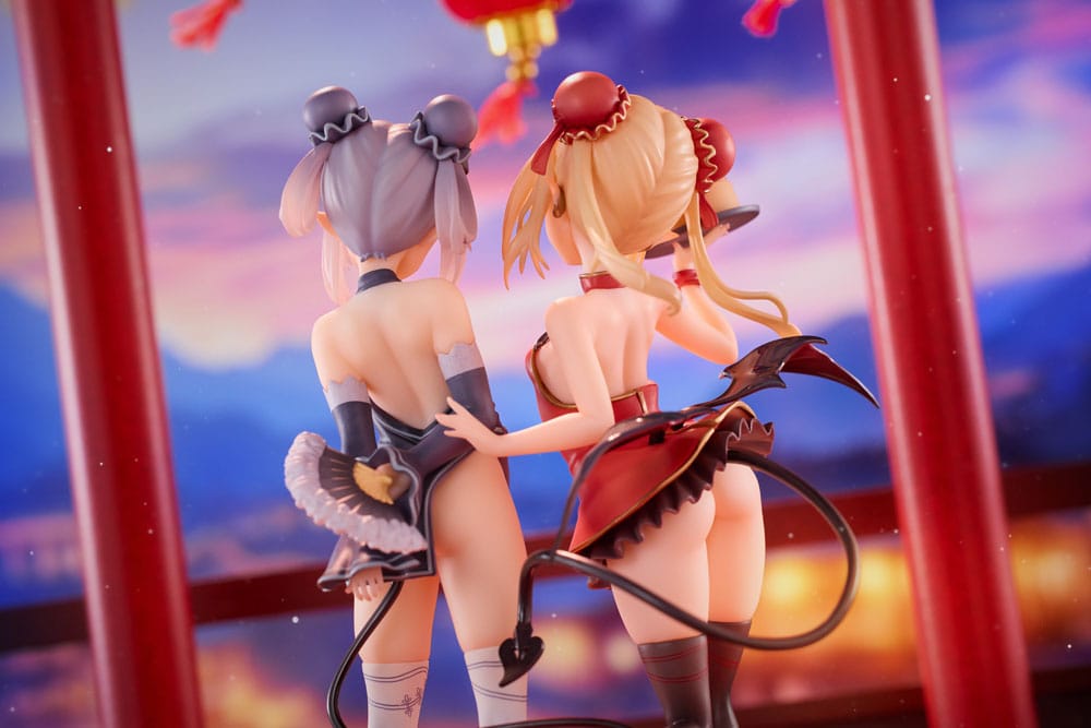 Original Character PVC Statues 1/8 Tamano Kedama Tiffany & Chloe 16cm - Scale Statue - Violet Studio - Hobby Figures UK