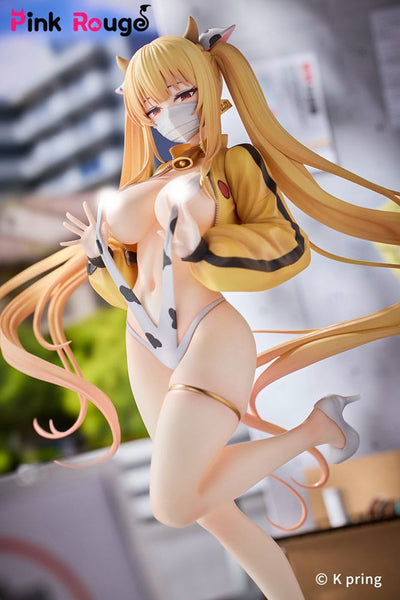 Original Character by Kedama Tamano PVC 1/7 K Pring Sayuri Dairy Cow Special Ver. 24cm - Scale Statue - Pink Rouge - Hobby Figures UK