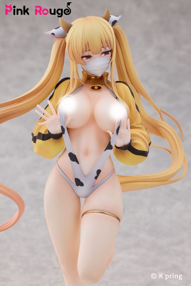 Original Character by Kedama Tamano PVC 1/7 K Pring Sayuri Dairy Cow Special Ver. 24cm - Scale Statue - Pink Rouge - Hobby Figures UK