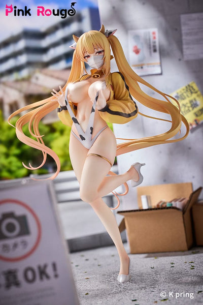 Original Character by Kedama Tamano PVC 1/7 K Pring Sayuri Dairy Cow Special Ver. 24cm - Scale Statue - Pink Rouge - Hobby Figures UK