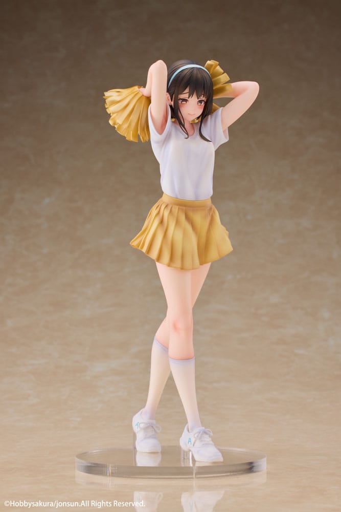 Original Illustration PVC Statue 1/6 Cheerleader Misaki Illustrated by Jonsun Limited Edition 25cm - Scale Statue - Hobby Sakura - Hobby Figures UK