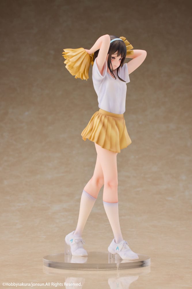 Original Illustration PVC Statue 1/6 Cheerleader Misaki Illustrated by Jonsun Limited Edition 25cm - Scale Statue - Hobby Sakura - Hobby Figures UK