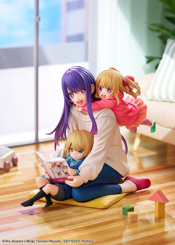 Oshi no Ko PVC Statue 1/8 Ai, Aqua & Ruby Mother and Children 10cm - Scale Statue - Kadokawa - Hobby Figures UK