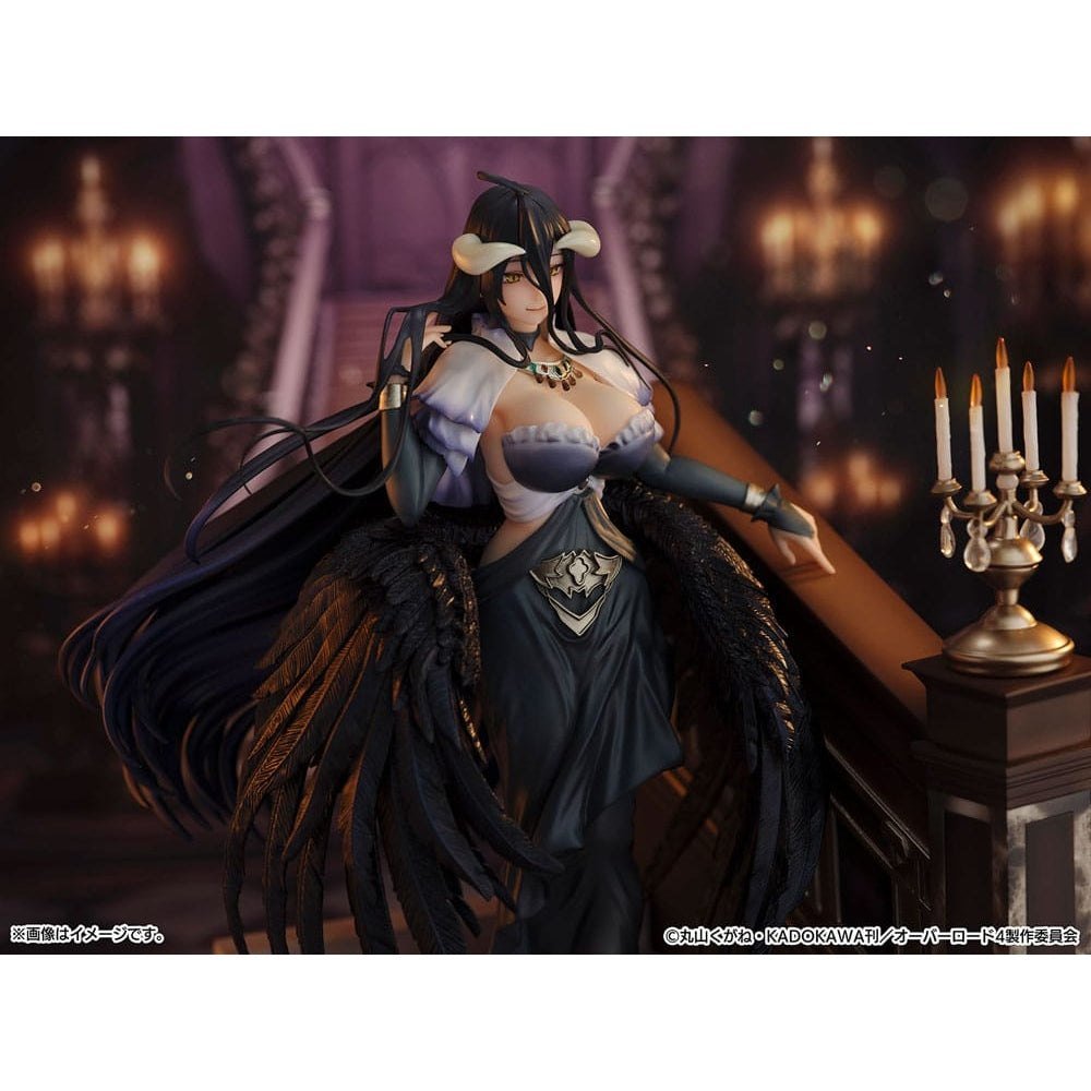 Overlord SHIBUYA SCRAMBLE FIGURE PVC Statue 1/7 Albedo Jet Black Dress Ver. 28cm - Scale Statue - eStream - Hobby Figures UK