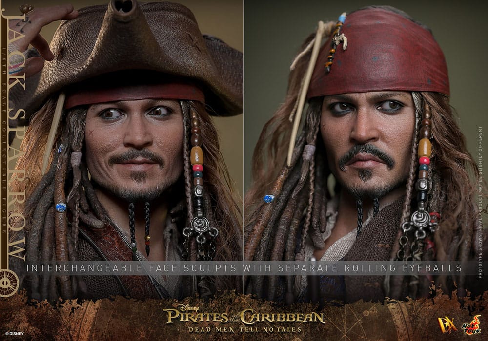 Pirates of the Caribbean: Dead Men Tell No Tales DX Action Figure 1/6 Jack Sparrow 30cm - Action Figures - Hot Toys - Hobby Figures UK