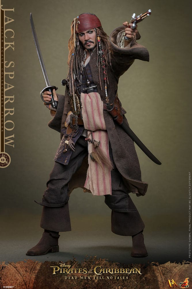 Pirates of the Caribbean: Dead Men Tell No Tales DX Action Figure 1/6 Jack Sparrow 30cm - Action Figures - Hot Toys - Hobby Figures UK