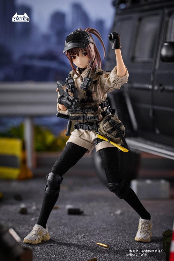 Pocket Art Action Action Figure 1/12 PA006 Reizei Hiyo the Security 15cm - Action Figures - Hasuki - Hobby Figures UK