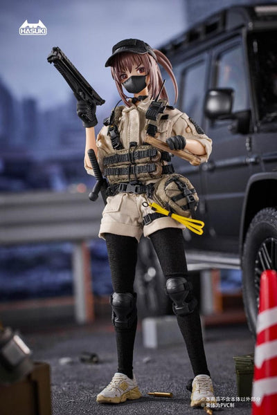 Pocket Art Action Action Figure 1/12 PA006 Reizei Hiyo the Security 15cm - Action Figures - Hasuki - Hobby Figures UK