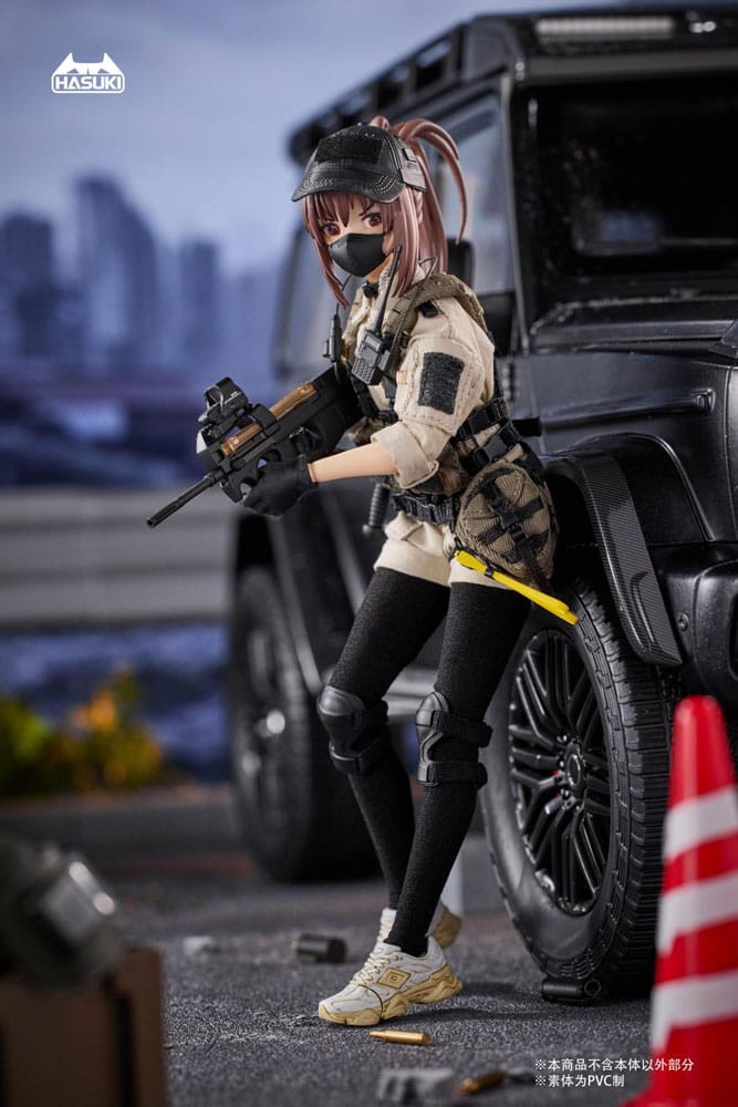 Pocket Art Action Action Figure 1/12 PA006 Reizei Hiyo the Security 15cm - Action Figures - Hasuki - Hobby Figures UK