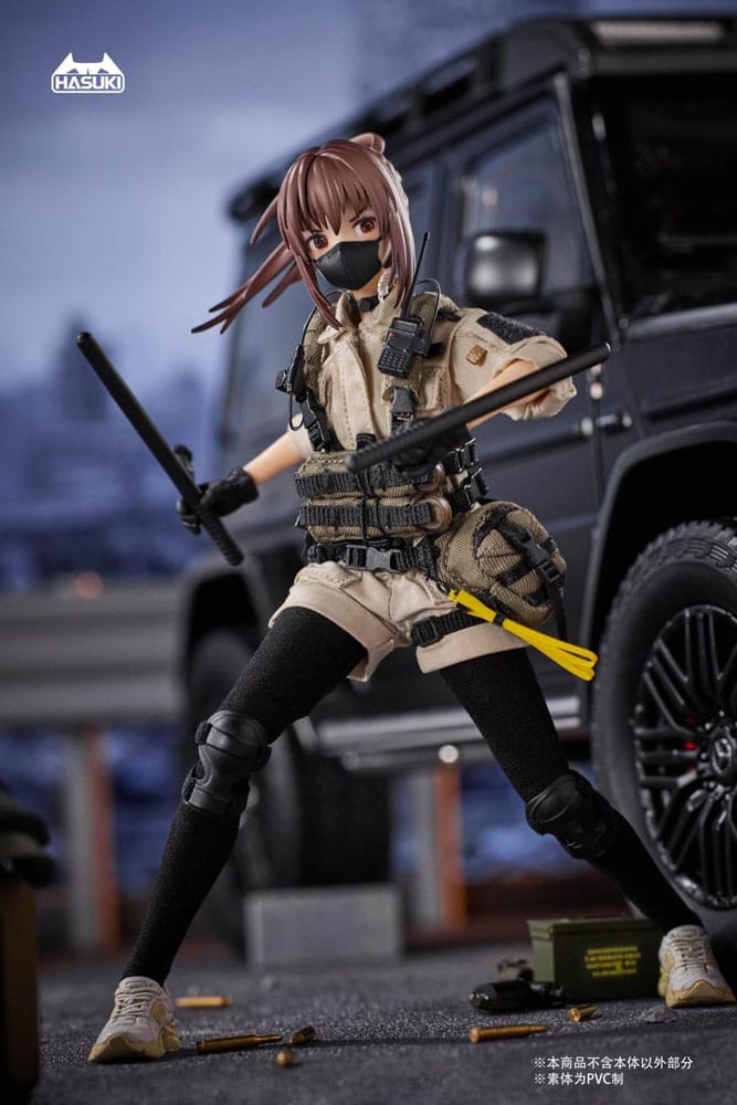 Pocket Art Action Action Figure 1/12 PA006 Reizei Hiyo the Security 15cm - Action Figures - Hasuki - Hobby Figures UK