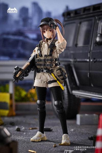 Pocket Art Action Action Figure 1/12 PA006 Reizei Hiyo the Security 15cm - Action Figures - Hasuki - Hobby Figures UK