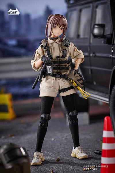 Pocket Art Action Action Figure 1/12 PA006 Reizei Hiyo the Security 15cm - Action Figures - Hasuki - Hobby Figures UK