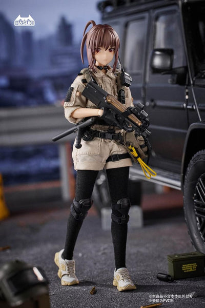 Pocket Art Action Action Figure 1/12 PA006 Reizei Hiyo the Security 15cm - Action Figures - Hasuki - Hobby Figures UK