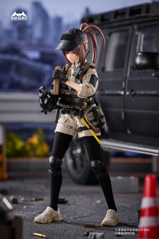 Pocket Art Action Action Figure 1/12 PA006 Reizei Hiyo the Security 15cm - Action Figures - Hasuki - Hobby Figures UK