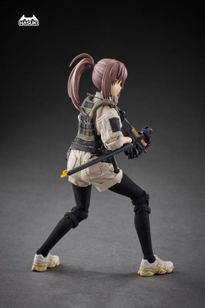 Pocket Art Action Action Figure 1/12 PA006 Reizei Hiyo the Security 15cm - Action Figures - Hasuki - Hobby Figures UK