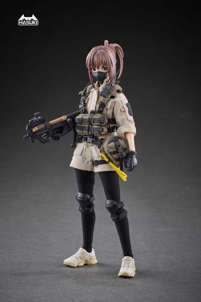 Pocket Art Action Action Figure 1/12 PA006 Reizei Hiyo the Security 15cm - Action Figures - Hasuki - Hobby Figures UK