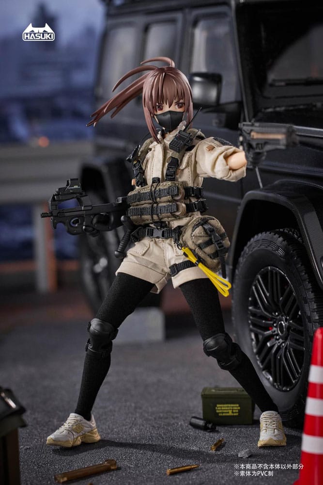 Pocket Art Action Action Figure 1/12 PA006 Reizei Hiyo the Security 15cm - Action Figures - Hasuki - Hobby Figures UK