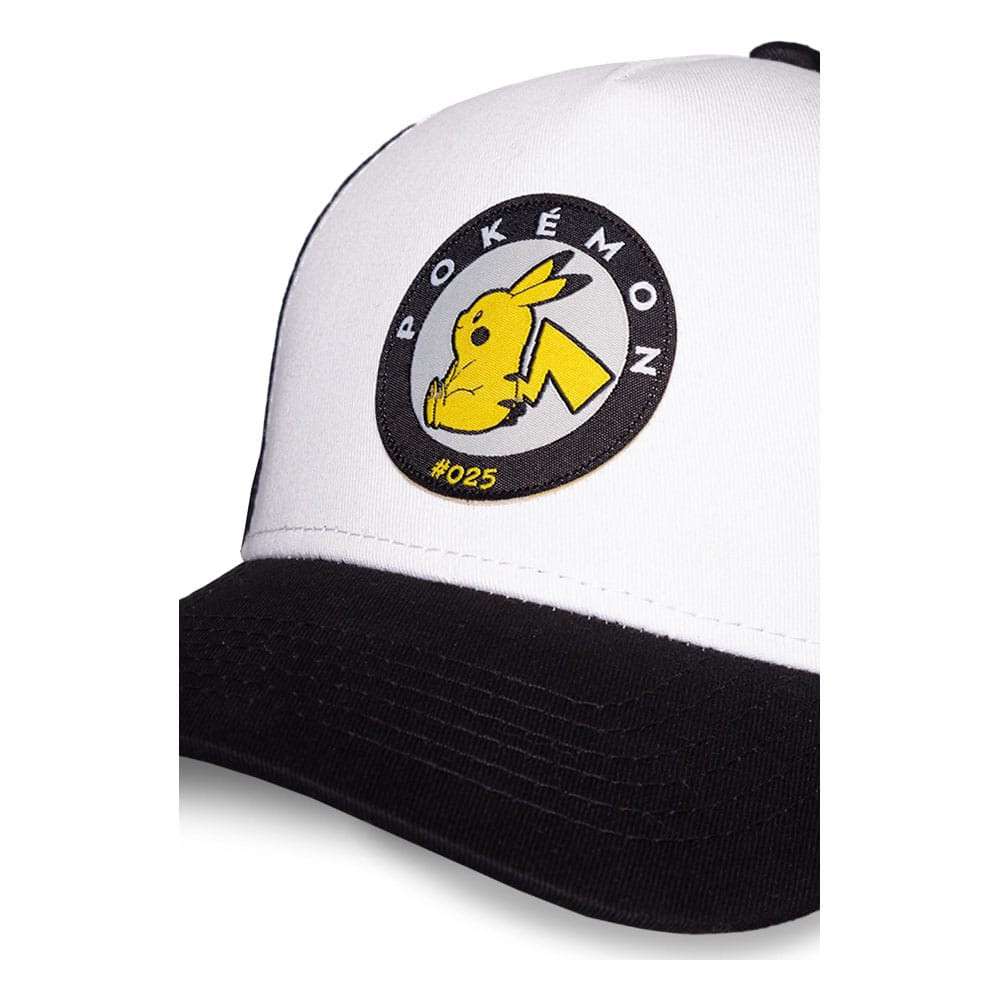 Pokémon Baseball Cap Pikachu Black & White - Apparel & Accessories - Difuzed - Hobby Figures UK