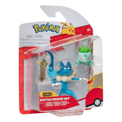 Pokémon Battle Figure Set 3-Pack Honedge, Bulbasaur #4, Frogadier 5cm - Action Figures - Jazwares - Hobby Figures UK