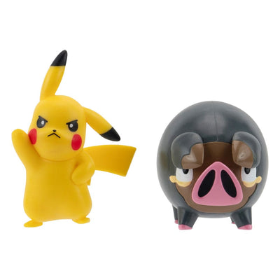 Pokémon Battle Figure Set Figures 2-Pack Pikachu #5, Lechonk 5cm - Action Figures - Jazwares - Hobby Figures UK