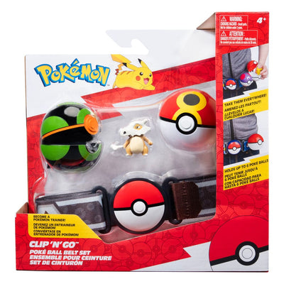 Pokémon Clip'n'Go Poké Ball Belt Set Repeat Ball, Dusk Ball & Cubone - Action Figures - Jazwares - Hobby Figures UK