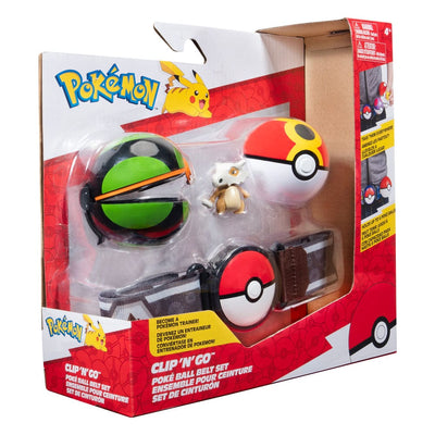 Pokémon Clip'n'Go Poké Ball Belt Set Repeat Ball, Dusk Ball & Cubone - Action Figures - Jazwares - Hobby Figures UK