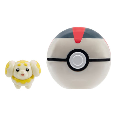 Pokémon Clip'n'Go Poké Balls Fidough & Timer Ball - Mini Figures - Jazwares - Hobby Figures UK