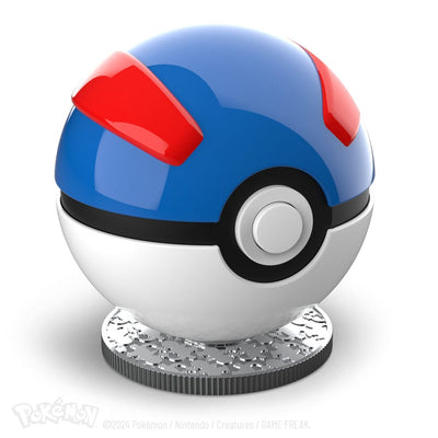 Pokémon Diecast Replica Mini Great Ball - Scale Statue - Wand Company - Hobby Figures UK