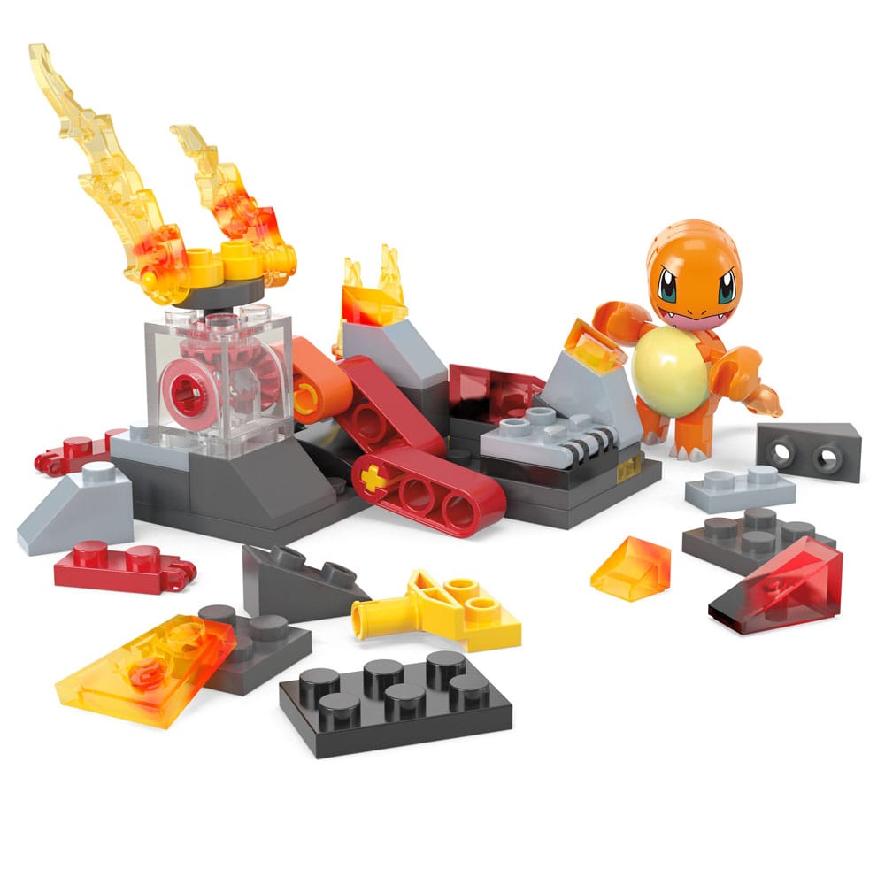 Pokémon MEGA Construction Set Charmander's Fire-Type Spin - Mini Figures - Mattel - Hobby Figures UK