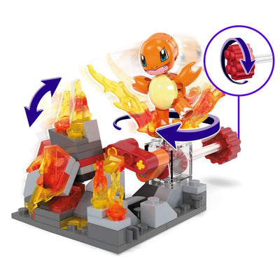 Pokémon MEGA Construction Set Charmander's Fire-Type Spin - Mini Figures - Mattel - Hobby Figures UK