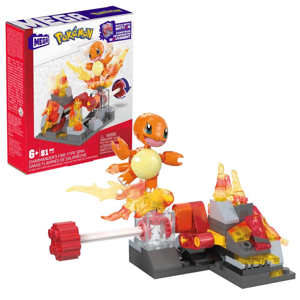 Pokémon MEGA Construction Set Charmander's Fire-Type Spin - Mini Figures - Mattel - Hobby Figures UK