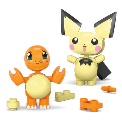 Pokémon MEGA Construction Set Poké Ball Collection: Charmander & Pichu - Construction Kit - Mattel - Hobby Figures UK