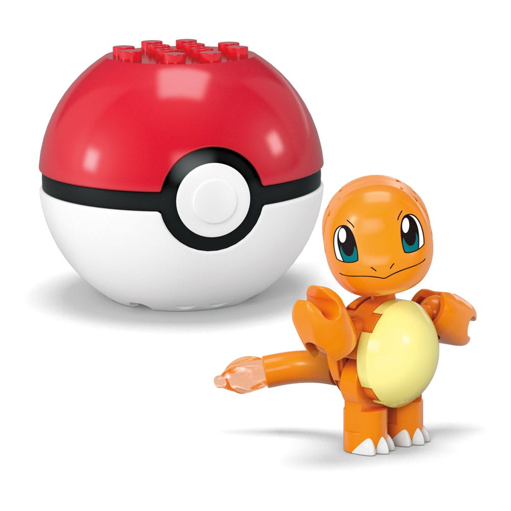 Pokémon MEGA Construction Set Poké Ball Collection: Charmander & Pichu - Construction Kit - Mattel - Hobby Figures UK