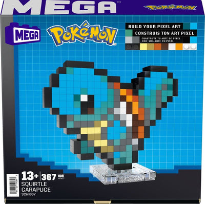 Pokémon MEGA Construction Set Squirtle Pixel Art - Mini Figures - Mattel - Hobby Figures UK