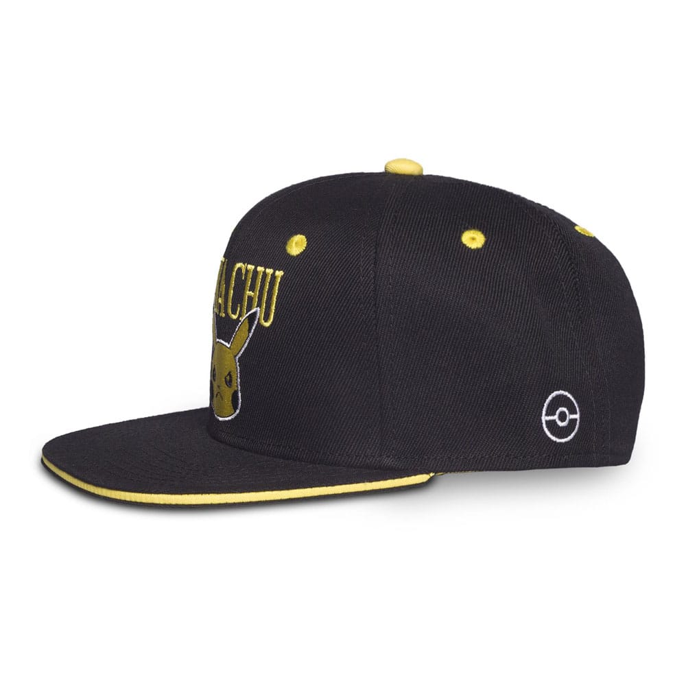 Pokémon Snapback Cap Angry Pikachu Black - Apparel & Accessories - Difuzed - Hobby Figures UK
