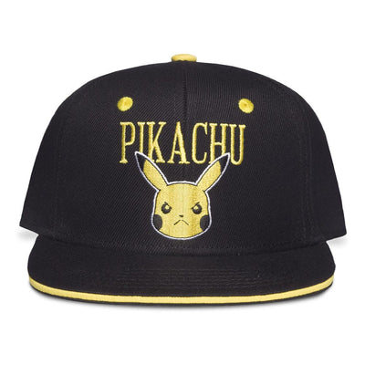 Pokémon Snapback Cap Angry Pikachu Black - Apparel & Accessories - Difuzed - Hobby Figures UK