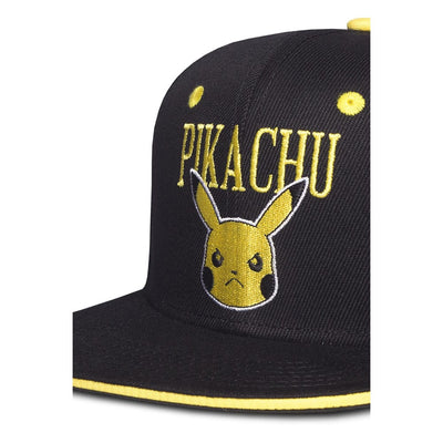 Pokémon Snapback Cap Angry Pikachu Black - Apparel & Accessories - Difuzed - Hobby Figures UK