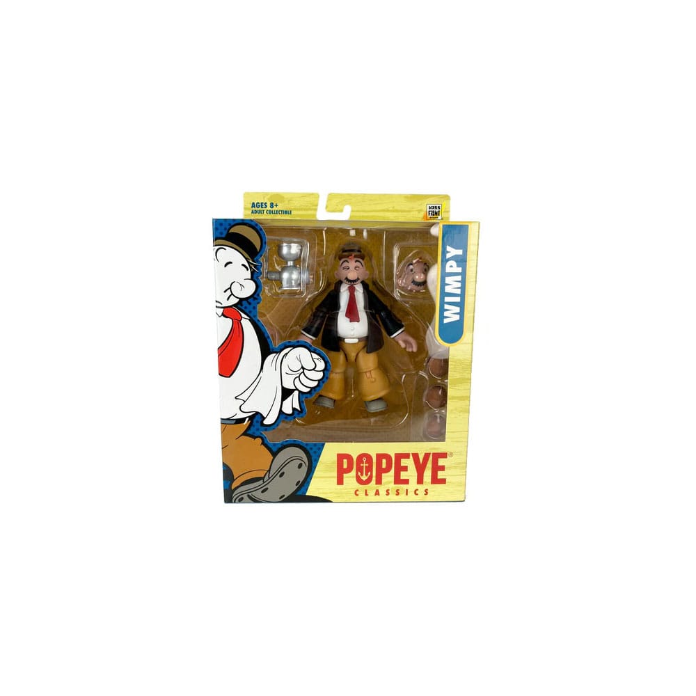 Popeye Action Figure Wave 02 J. Wellington Wimpy - Action Figures - Boss Fight Studio - Hobby Figures UK