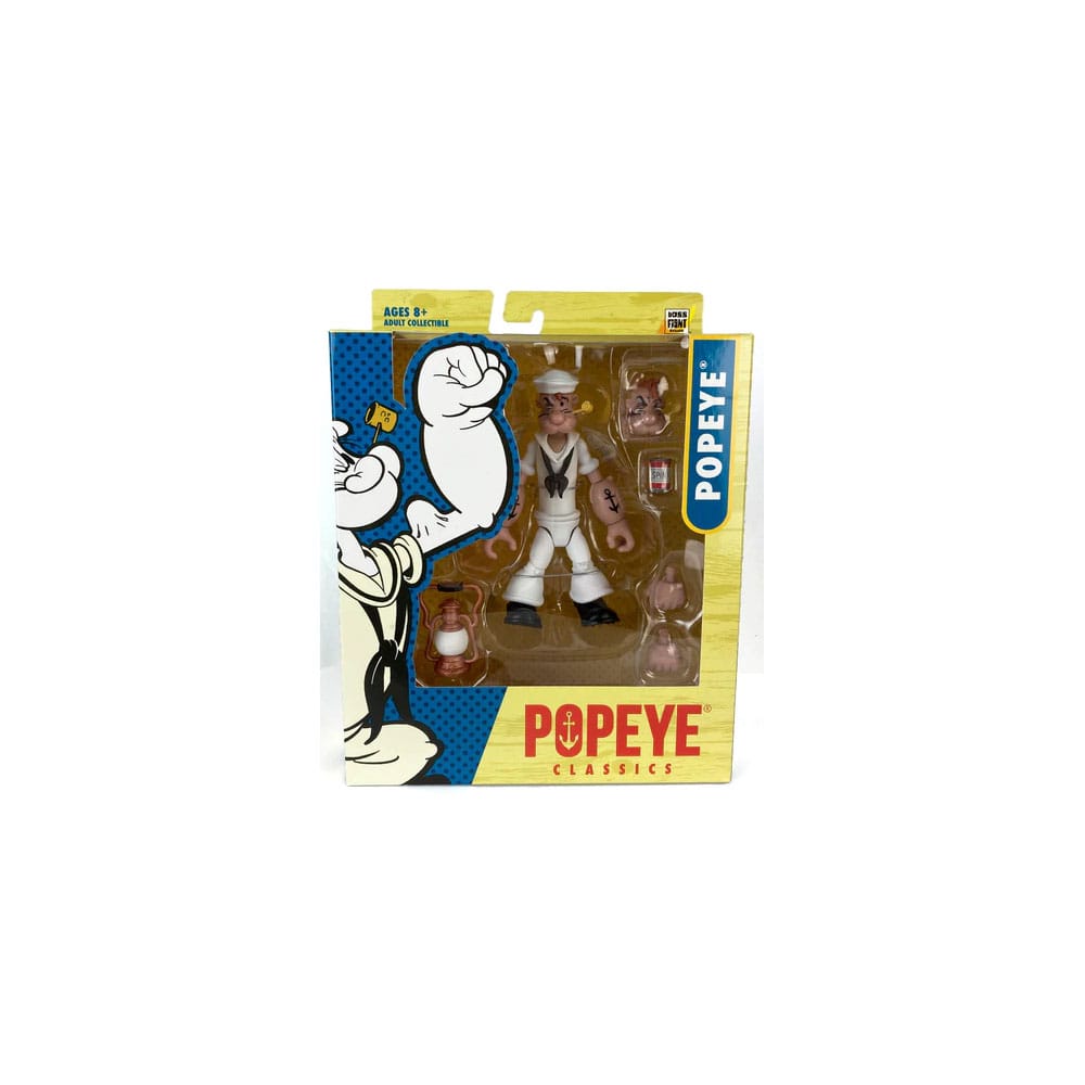 Popeye Action Figure Wave 02 Popeye White Sailor Suit – Hobby Figures