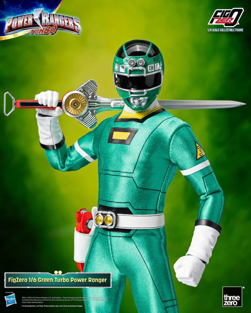Power Rangers Turbo FigZero Action Figure 1/6 Green Turbo Power Ranger ...