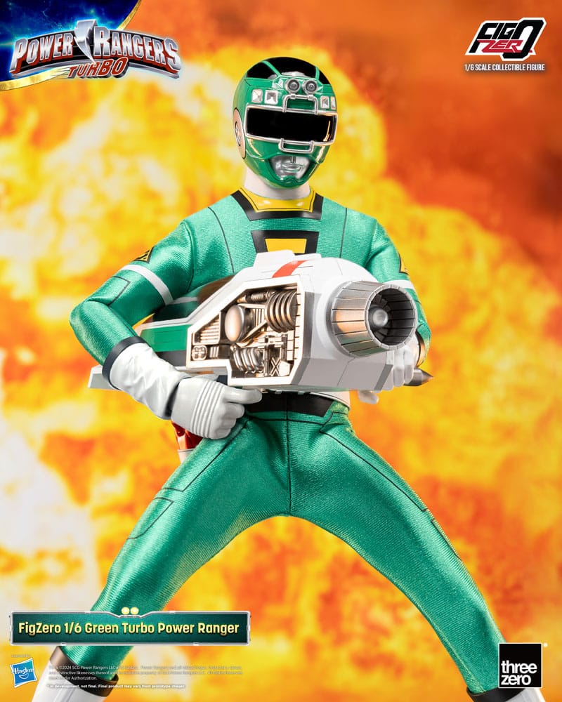 Power Rangers Turbo FigZero Action Figure 1/6 Green Turbo Power Ranger ...