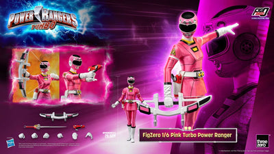 Power Rangers Turbo FigZero Action Figure 1/6 Pink Turbo Power Ranger 30cm - Action Figures - ThreeZero - Hobby Figures UK