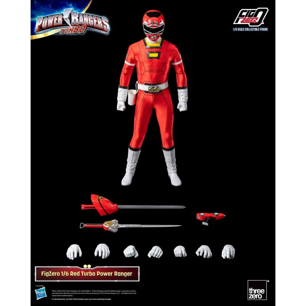 Power Rangers Turbo FigZero Action Figure 1/6 Red Turbo Power Ranger 30cm - Action Figures - ThreeZero - Hobby Figures UK