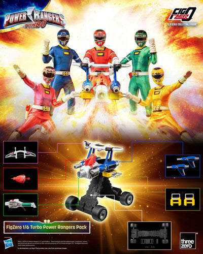 Power Rangers Turbo FigZero Action Figures 1/6 5-Pack Turbo Power Rangers 30cm - Action Figures - ThreeZero - Hobby Figures UK